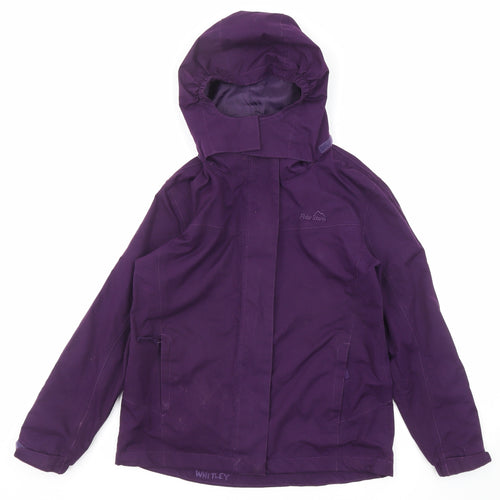 Peter Storm Girls Purple Windbreaker Jacket Size 9-10 Years Zip