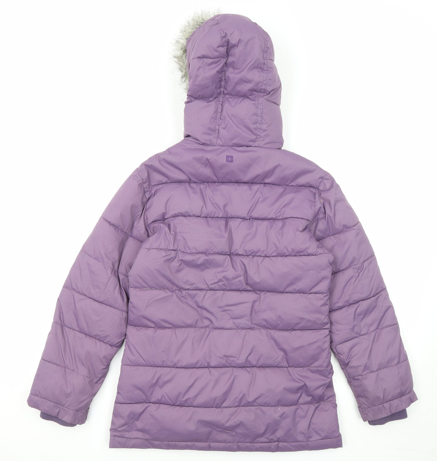 Mountain Warehouse Girls Purple Quilted Coat Size 9-10 Years Zip