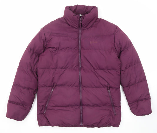Hi Gear Womens Purple Puffer Jacket Jacket Size 14 Zip