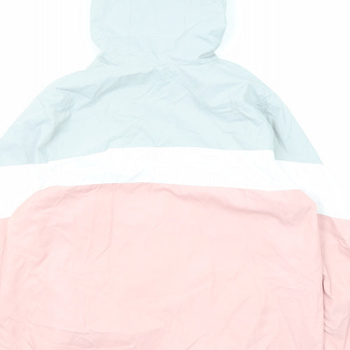 New Look Womens Pink Geometric Jacket Size M Zip