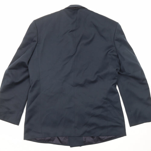 Marks and Spencer Mens Blue Polyester Jacket Suit Jacket Size 40 Regular