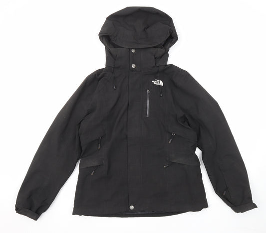The North Face Womens Black Windbreaker Jacket Size S Zip