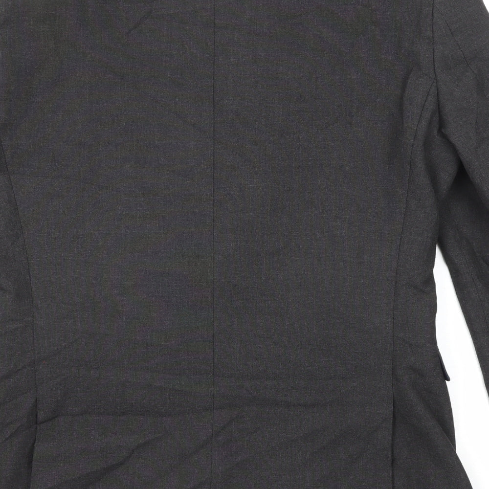 NEXT Mens Grey Polyester Jacket Suit Jacket Size 38 Regular