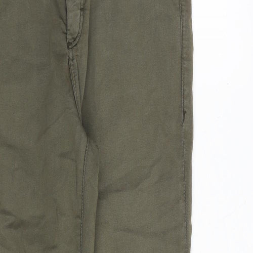 Topshop Womens Green Cotton Skinny Jeans Size 30 in L32 in Regular Zip