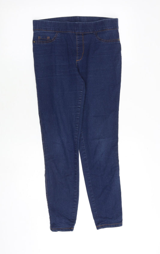 Denim & Co. Womens Blue Cotton Jegging Jeans Size 10 Regular