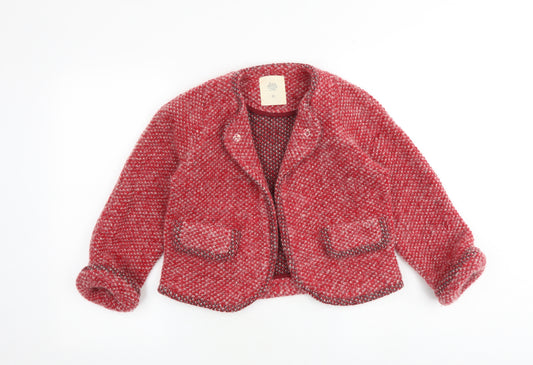 Zara Womens Red Wool Jacket Size S