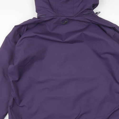 North Ridge Womens Purple Windbreaker Jacket Size 16 Zip