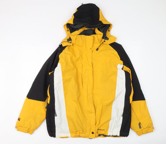 Dare 2B Womens Yellow Windbreaker Jacket Size 14 Zip