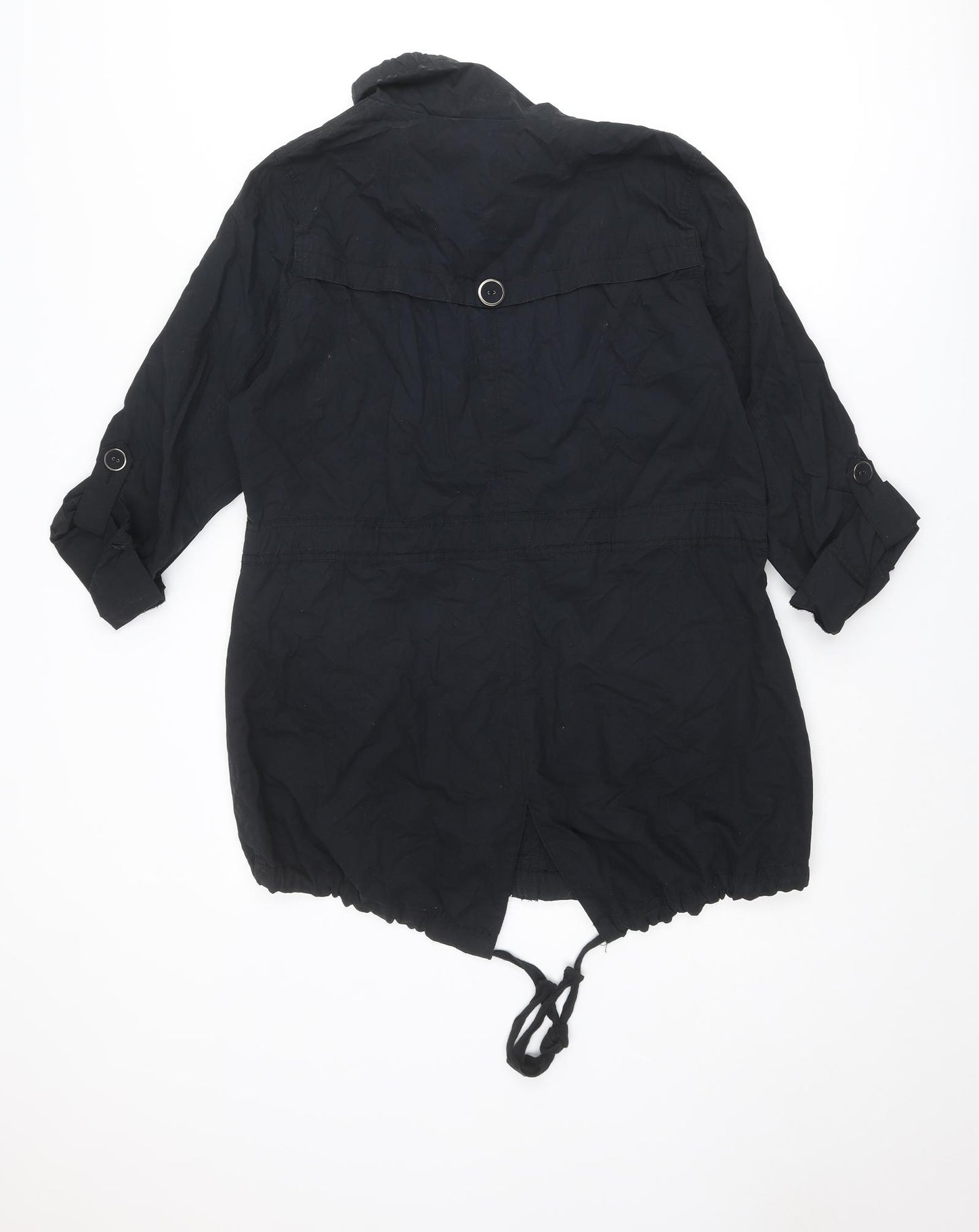 Dorothy Perkins Womens Black Jacket Size 16 Buckle