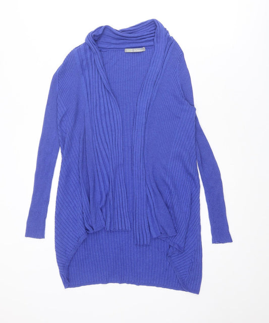 Marks and Spencer Womens Blue V-Neck Polyamide Cardigan Jumper Size 8