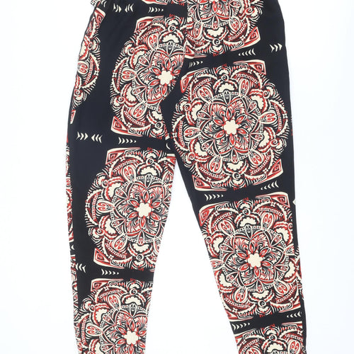 River Island Womens Multicoloured Geometric Polyester Harem Trousers Size 12 Regular