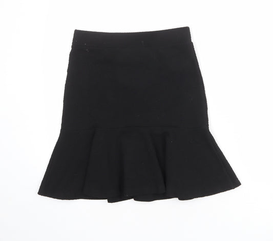 Marks and Spencer Womens Black Polyester Trumpet Skirt Size 8