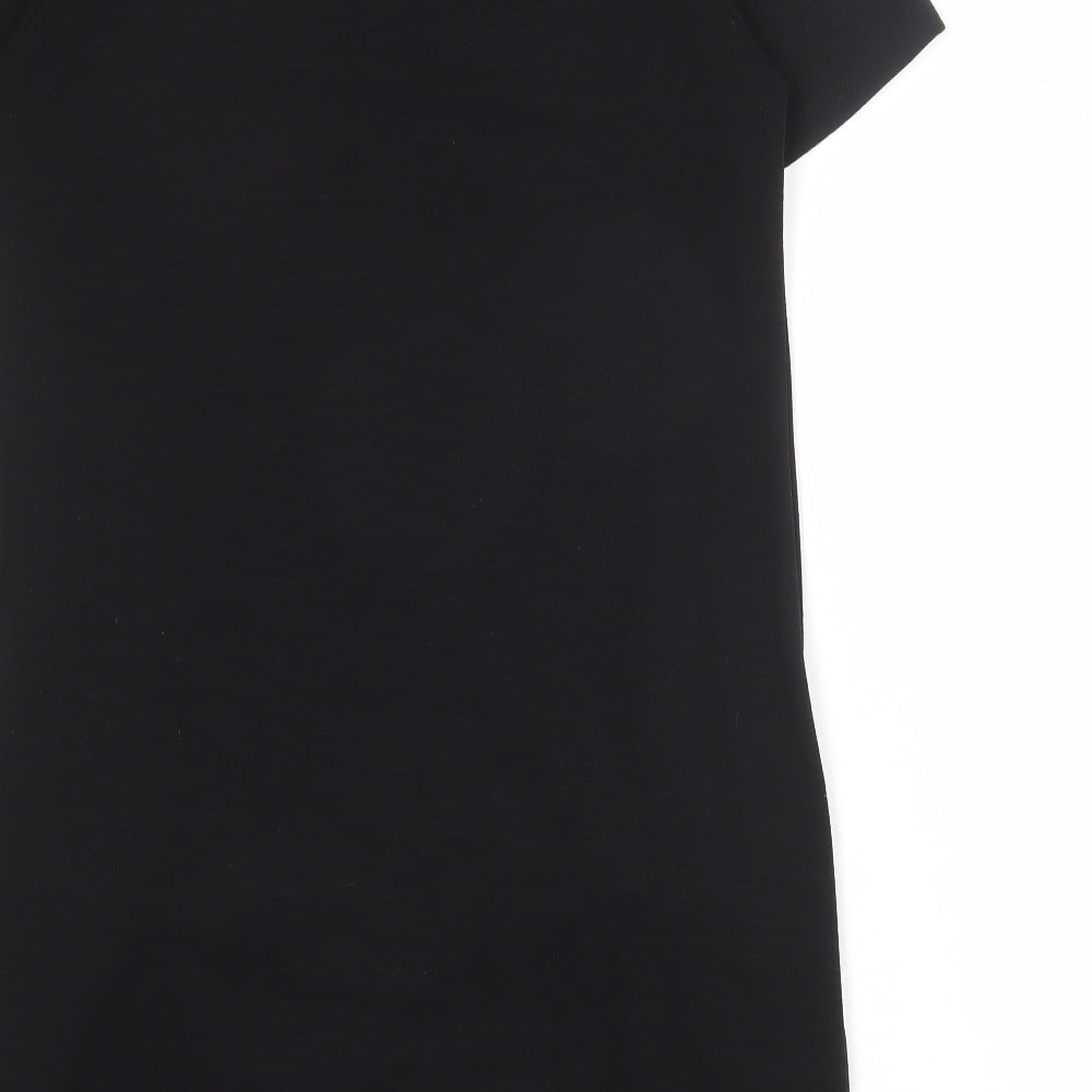 New Look Womens Black Polyester Shift Size 10 Round Neck Pullover