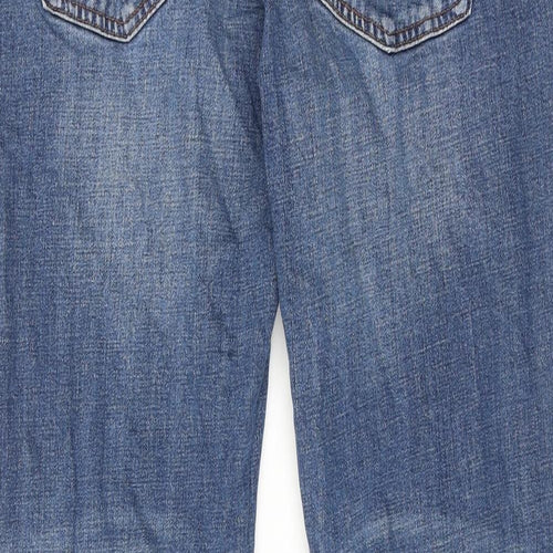 NEXT Mens Blue Cotton Straight Jeans Size 34 in L31 in Regular Zip