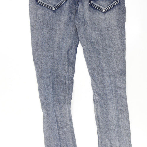 Boohoo Mens Blue Cotton Skinny Jeans Size 30 in Regular Zip