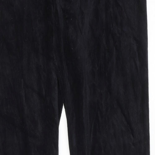 Marks and Spencer Womens Black Cotton Jogger Leggings Size 14