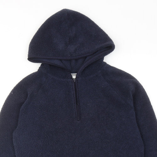 NEXT Womens Blue Polyester Pullover Hoodie Size 12 Zip