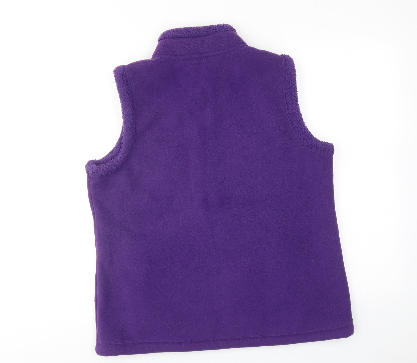 Bonmarché Womens Purple Gilet Jacket Size M Zip