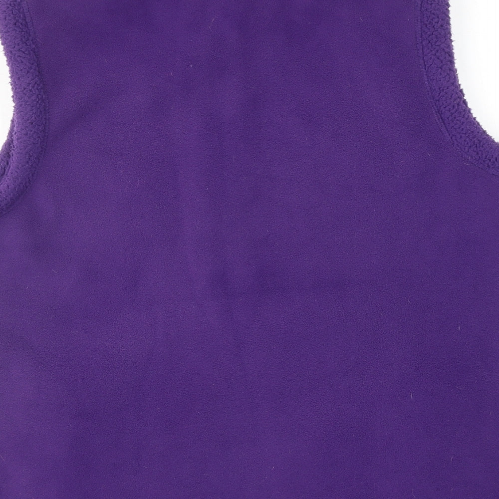 Bonmarché Womens Purple Gilet Jacket Size M Zip