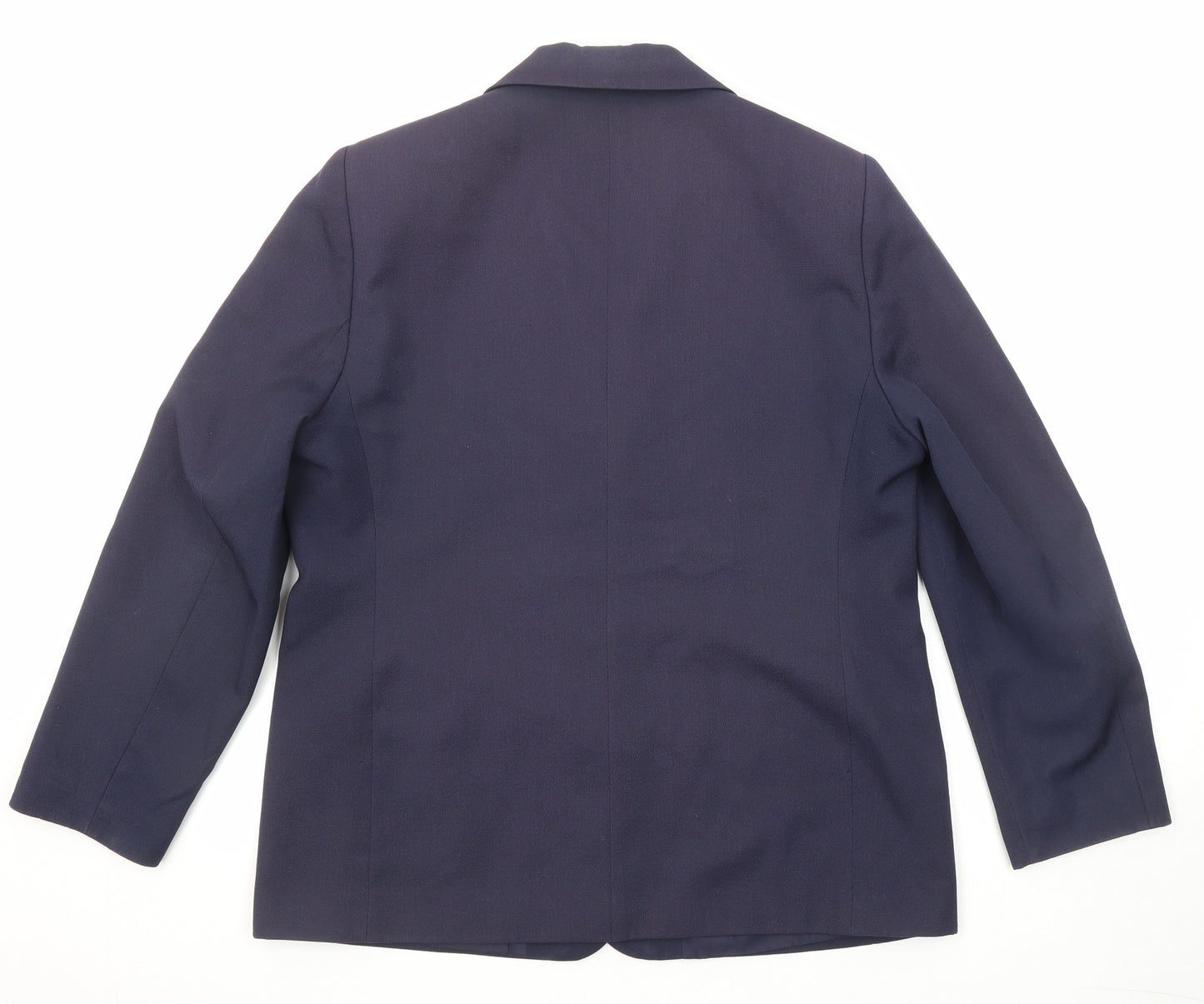 Marcelle Griffon Womens Blue Jacket Blazer Size 16 Button