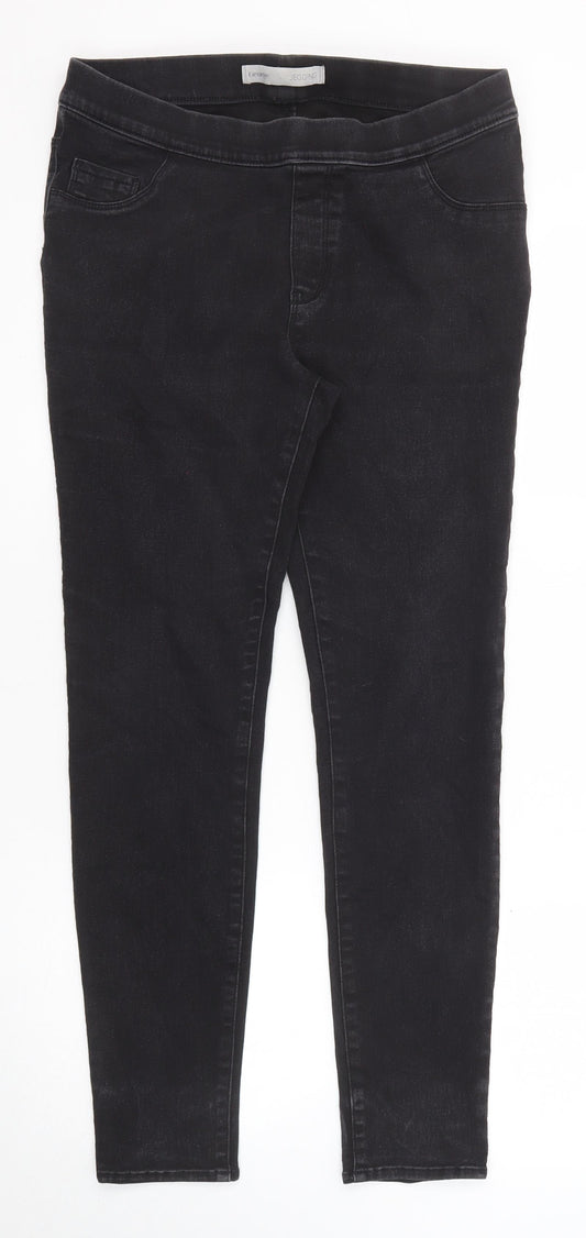 George Womens Black Cotton Jegging Jeans Size 12 Regular