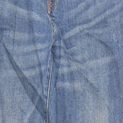 Gap Womens Blue Cotton Tapered Jeans Size 32 in Regular Zip