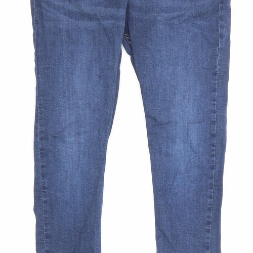 Breakout Womens Blue Cotton Skinny Jeans Size 32 in Regular Zip