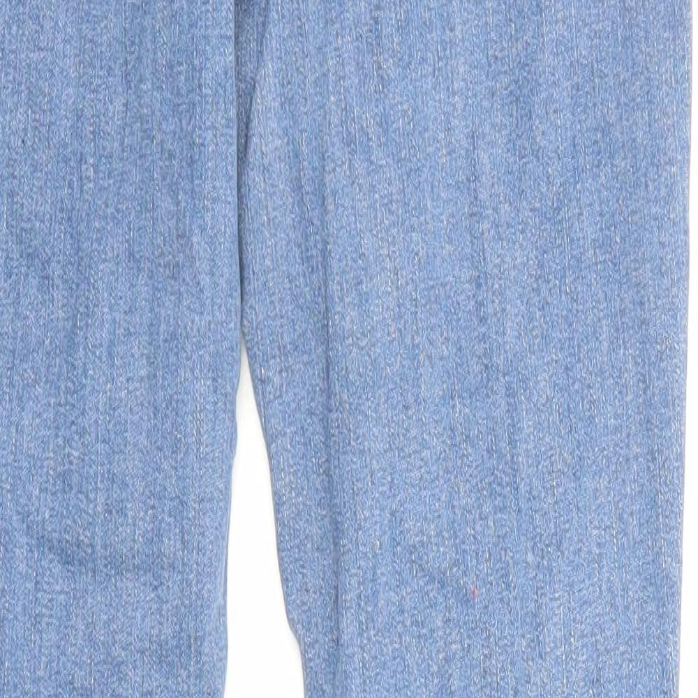 George Womens Blue Cotton Skinny Jeans Size 10 Regular Zip