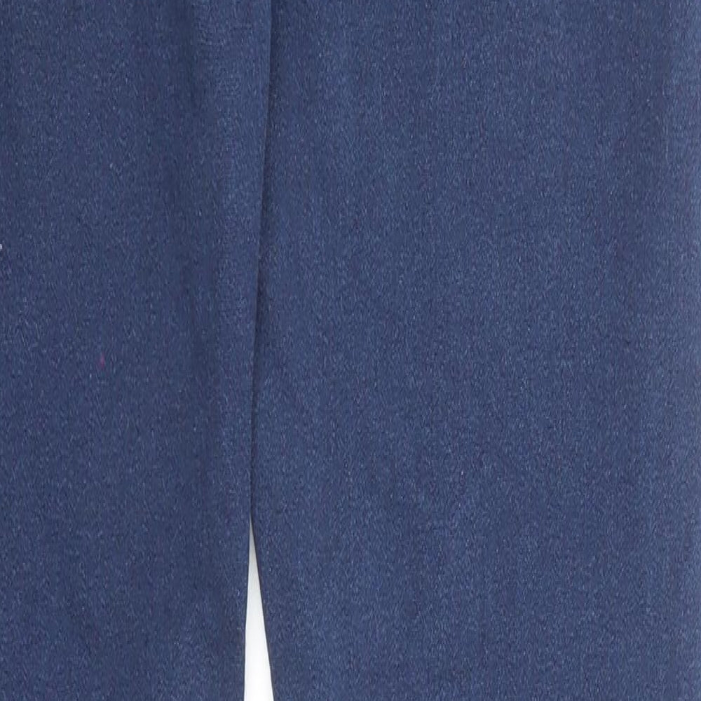 Miss One Womens Blue Cotton Skinny Jeans Size 12 Regular Zip