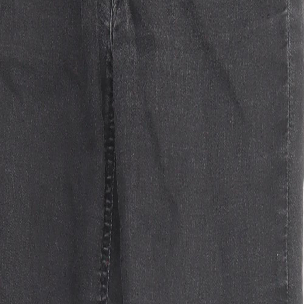 Lee Womens Black Cotton Skinny Jeans Size 25 in Regular Zip