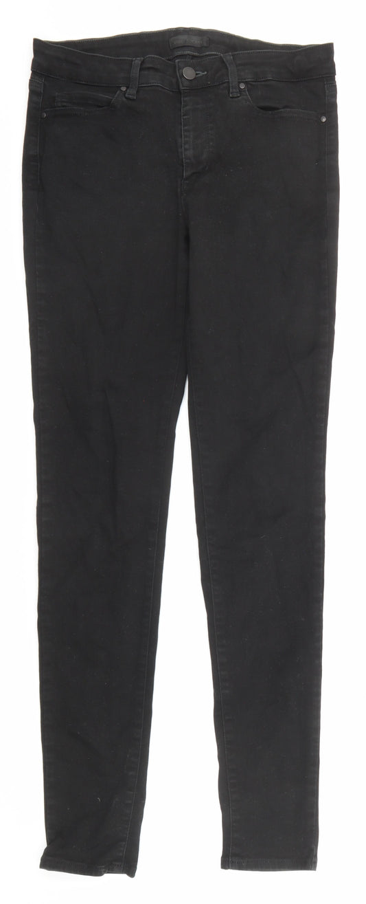 Uniqlo Womens Black Cotton Skinny Jeans Size 29 in L33 in Regular Zip