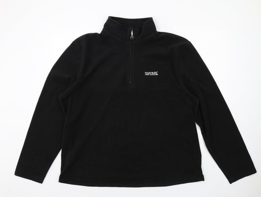 Regatta Mens Black Polyester Pullover Sweatshirt Size 2XL