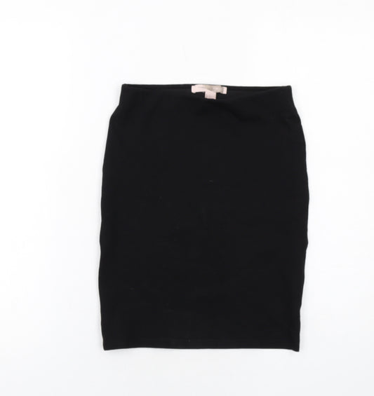 FOREVER 21 Womens Black Viscose Bandage Skirt Size S
