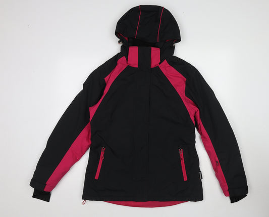 Crane Womens Black Ski Jacket Jacket Size M Zip