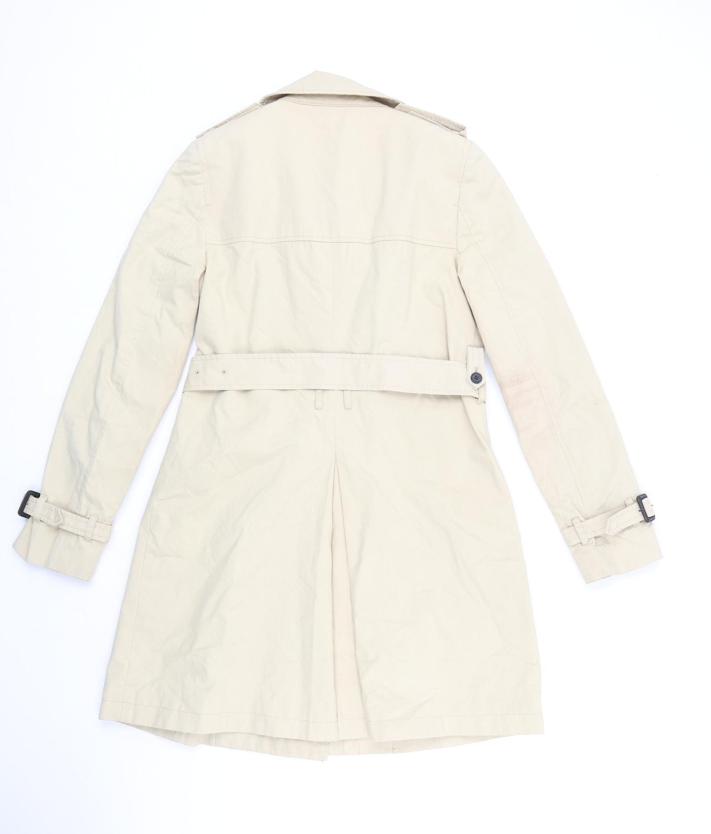 Jack Wills Womens Beige Trench Coat Coat Size 10 Button