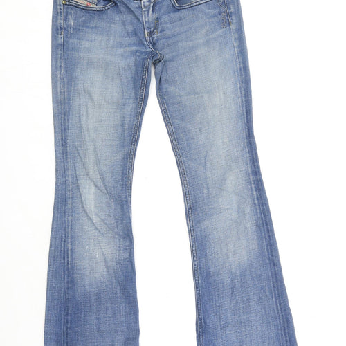 Diesel Womens Blue Cotton Bootcut Jeans Size 27 in L32 in Regular Button