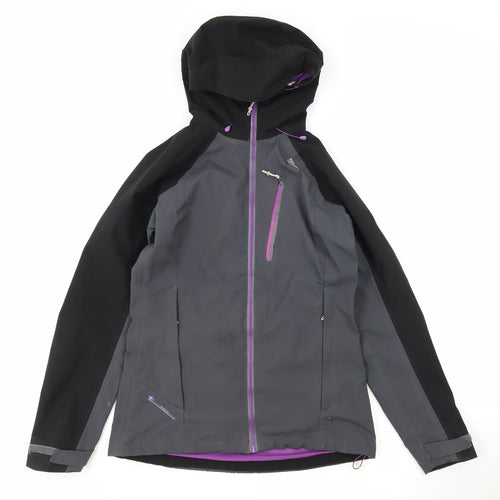 Regatta Womens Grey Windbreaker Jacket Size 8 Zip