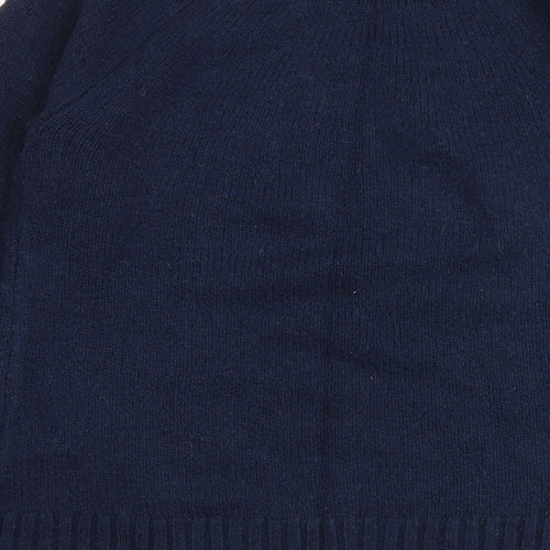Abercrombie & Fitch Womens Blue Round Neck Cotton Pullover Jumper Size M