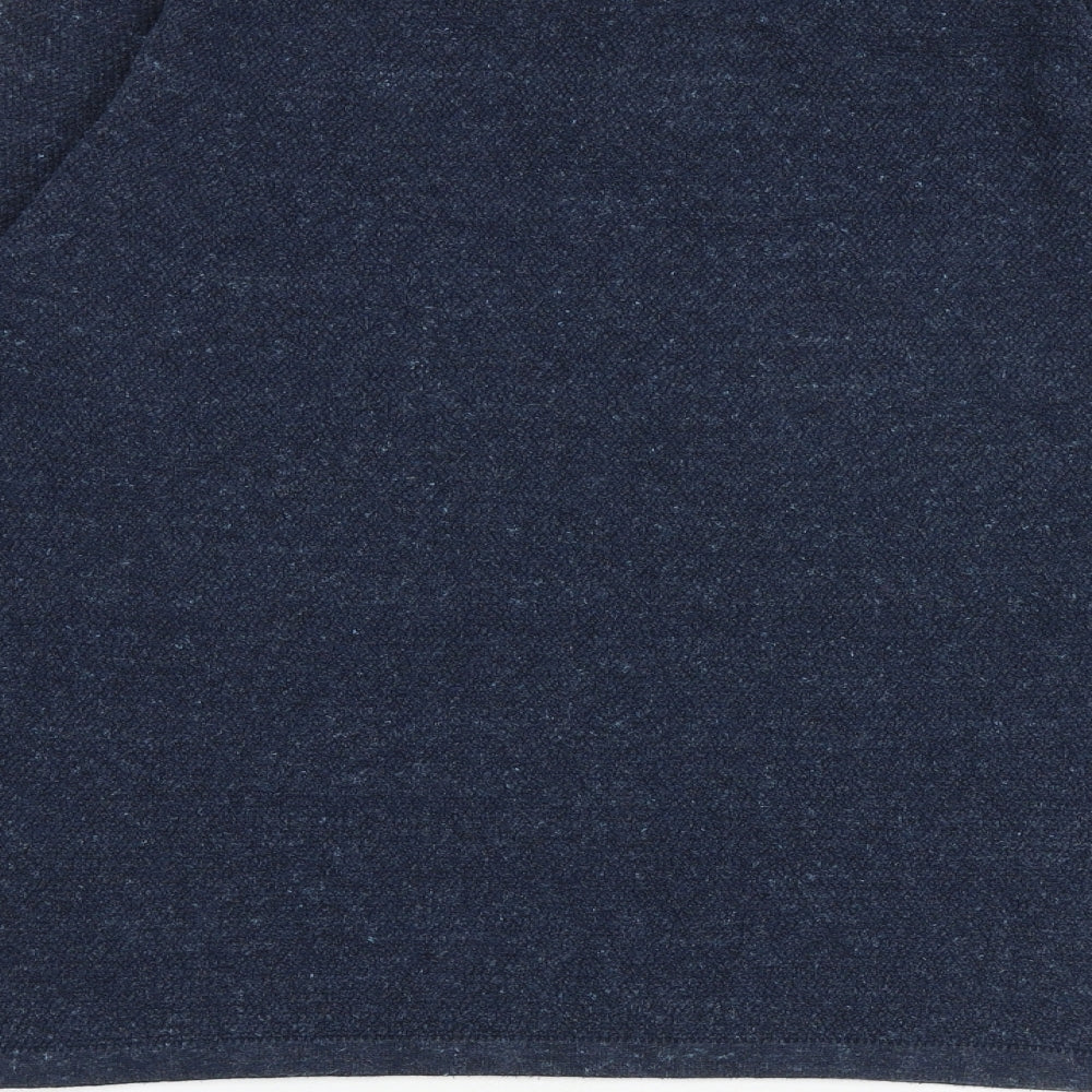 NEXT Mens Blue Round Neck Cotton Pullover Jumper Size M Long Sleeve