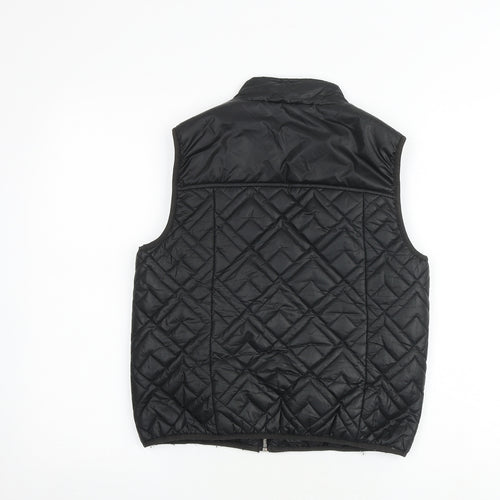 Marks and Spencer Womens Black Gilet Jacket Size 8 Zip