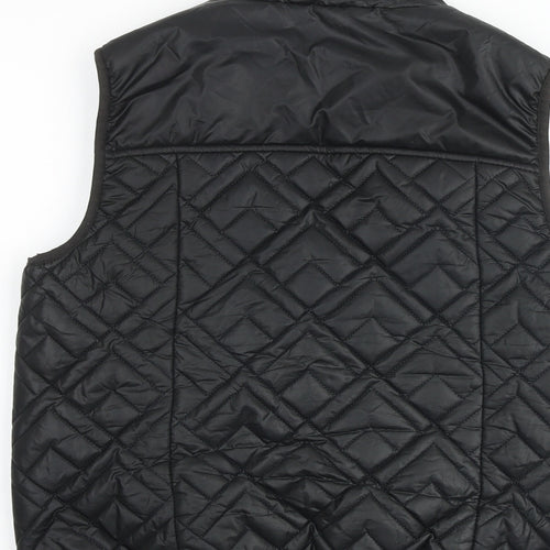 Marks and Spencer Womens Black Gilet Jacket Size 8 Zip