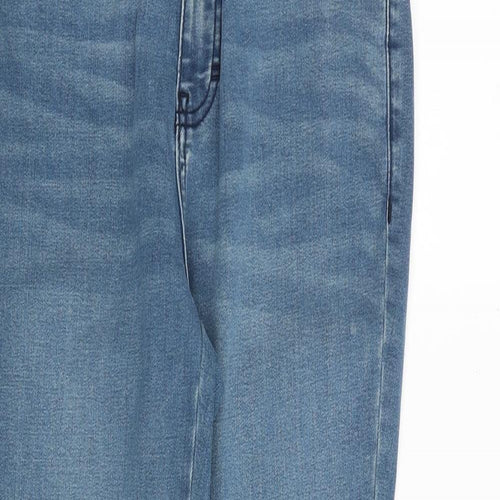 TU Womens Blue Cotton Skinny Jeans Size 12 Slim Zip