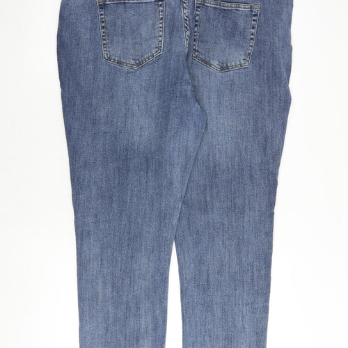 Nutmeg Womens Blue Cotton Skinny Jeans Size 20 Regular Zip