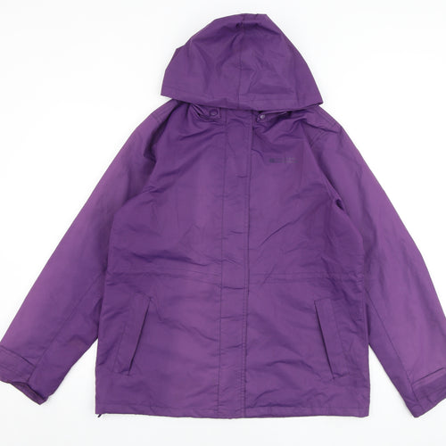 Mountain Warehouse Womens Purple Windbreaker Jacket Size 14 Zip
