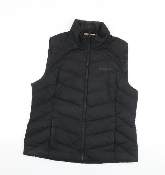 Mountain Warehouse Womens Black Gilet Jacket Size 16 Zip