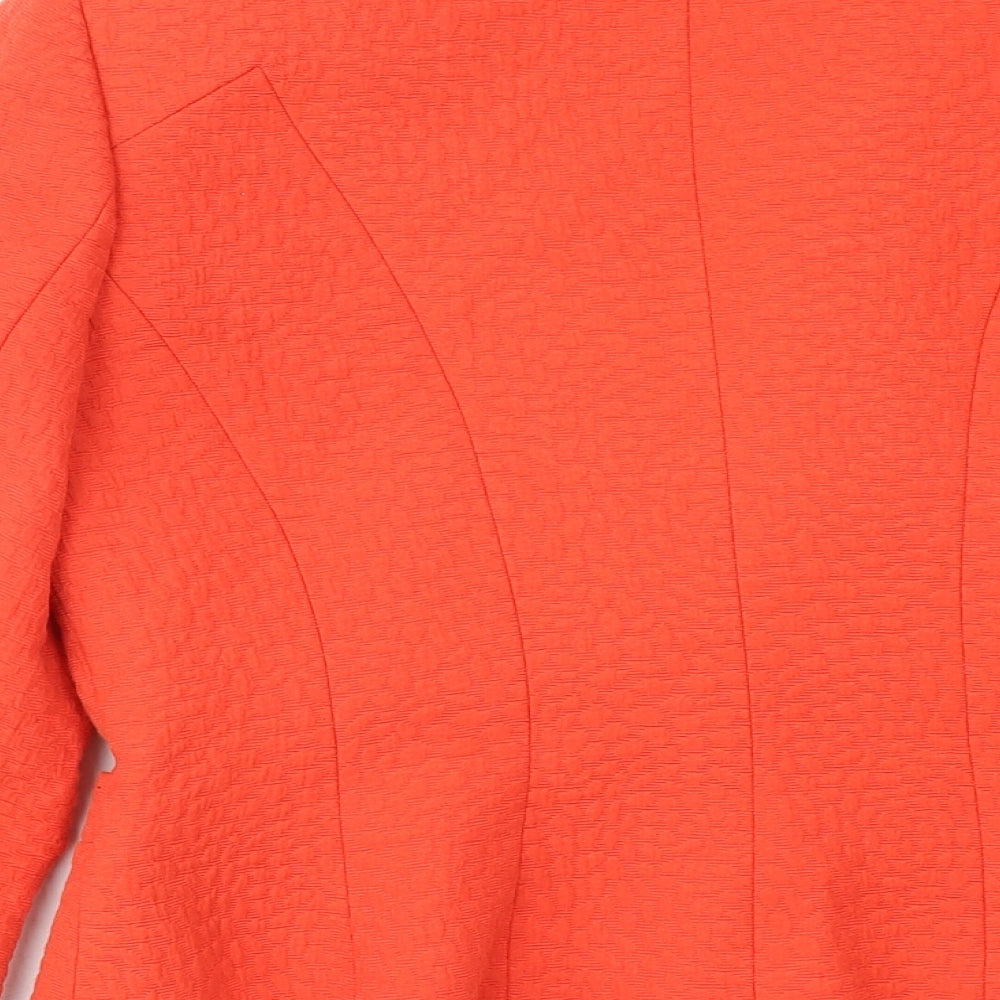 Jasper Conran Womens Orange Jacket Blazer Size 10 Button