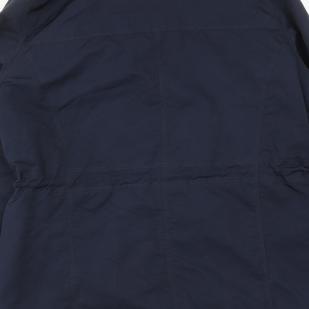 Principles Womens Blue Jacket Size 8 Zip - Contrasting Trim