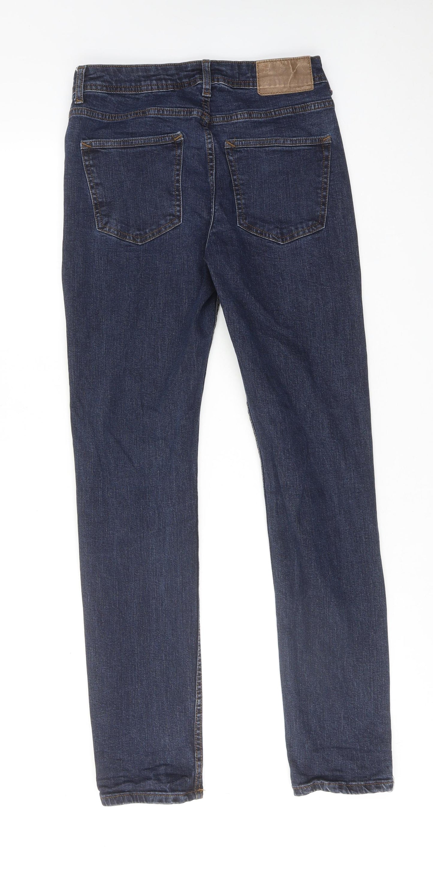 Denim & Co. Mens Blue Cotton Skinny Jeans Size 28 in L32 in Slim Button