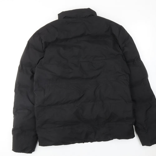 NEXT Mens Black Puffer Jacket Jacket Size S Zip