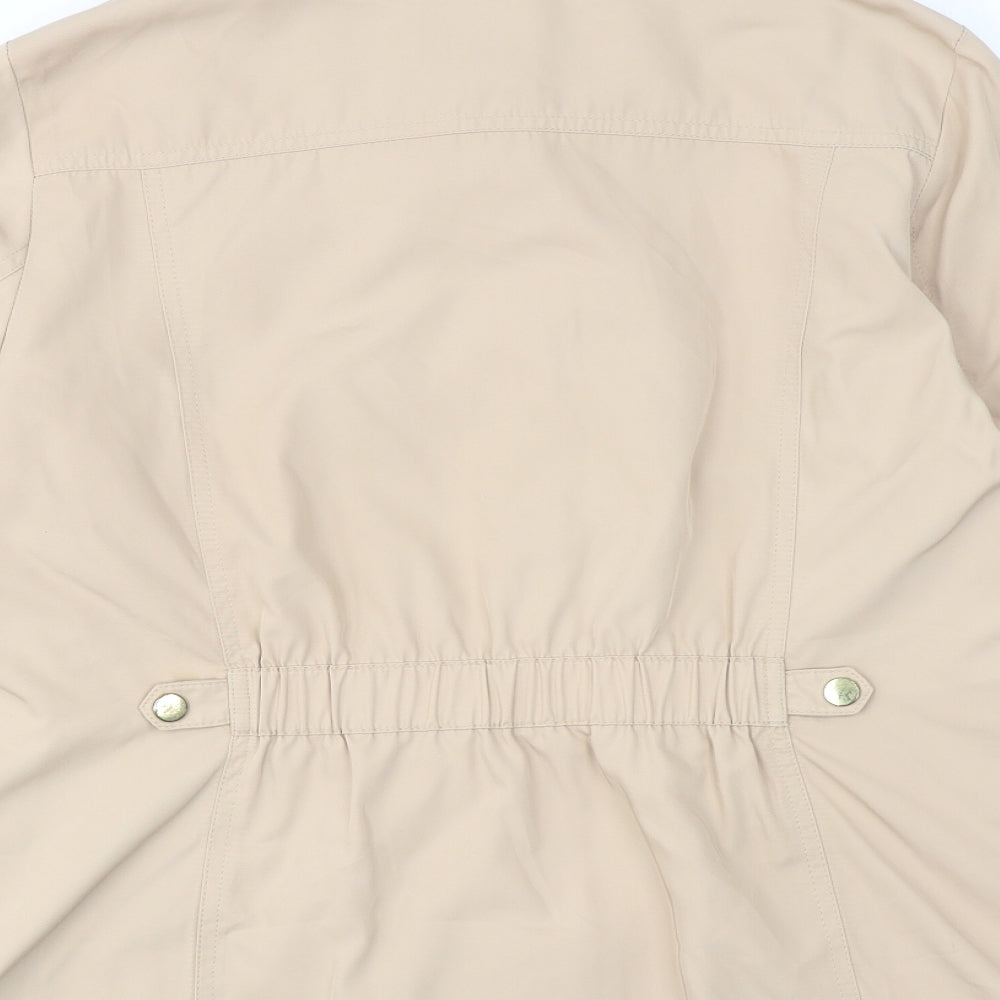 Classic Womens Beige Jacket Size 16 Zip